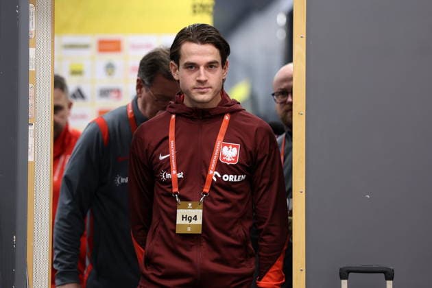 SOLNA 30.03.2026 KONFERENCJA PRASOWA REPREZENTACJI POLSKI --- POLISH FOOTBALL national team, Nationalteam press conference, PK, Pressekonferenz JAKUB KAMINSKI FOT. PIOTR KUCZA FOTOPYK NEWSPIX.PL --- newspix.pl POLAND OUT! 
