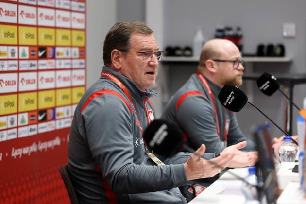SOLNA 30.03.2026 KONFERENCJA PRASOWA REPREZENTACJI POLSKI --- POLISH FOOTBALL national team, Nationalteam press conference, PK, Pressekonferenz JAN URBAN FOT. PIOTR KUCZA FOTOPYK NEWSPIX.PL --- newspix.pl POLAND OUT! 
