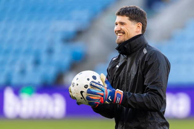 Switzerland national team, Nationalteam training and press conference, PK, Pressekonferenz Switzerland s goalkeeper Gregor Kobel attends a training session of the Swiss national soccer team, one day before the international soccer match between Norway and Switzerland at the Ullevaal Stadium in Oslo, Norway, 30 March 2026. OSLO Norway  Copyright: xCYRILxZINGAROx