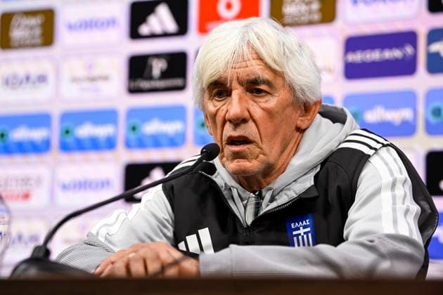 International Friendly, Länderspiel, Nationalmannschaft Matches MD-1 - Greece Head coach of Greece national soccer team Ivan Jovanovic attends a press conference, PK, Pressekonferenz at Puskas Arena in Budapest, Hungray, 30 March 2026. Greece plays a friendly soccer match against Hungary on 31 March at Puskas Arena. Budapest Hungary  Copyright: xTamasxPurgerx