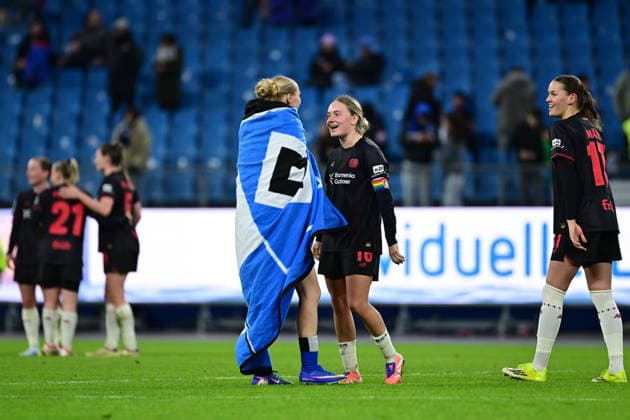 Soccer I Women I Season 2025 2026 I Bundesliga I 22 Matchday I Hamburger SV Bayer 04 Leverkusen I 30 03 2026 Paulina Bartz 37, Hamburger SV Sofie Zdebel 16, Bayer 04 Leverkusen Hamburg Volkspark, Volksparkstadion, Stadium, Volkspark Stadion Hamburg Germany Copyright: xLobeca FelixxSchlikisx