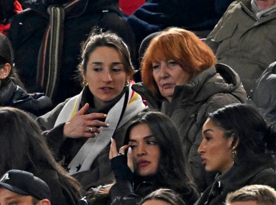 RECORD DATE NOT STATED 30.03.2026, Fussball Freundschafts-Länderspiele 2.Spieltag, Deutschland - Ghana, in der MHP-Arena Stuttgart (Deutschland). Lena Wurzenberger (Deutschland) die Frau von Trainer Julian Nagelsmann (Deutschland) und Mama von Julian Nagelsmann ãBurgiÒ. *** 30 03 2026, Football friendly international 2 match day, Germany Ghana, at the MHP Arena Stuttgart Germany Lena Wurzenberger Germany the wife of coach Julian Nagelsmann Germany and mom of Julian Nagelsmann ÒBurgiÓ