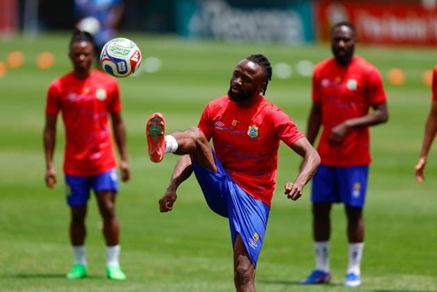 Democratic Republic of Congo national team, Nationalteam holds training session Fiston Mayele (C) of the Democratic Republic of Congo in action during a training session in Guadalajara, Mexico, 30 March 2026. The Democratic Republic of Congo national team trained ahead of their World Cup Qualifier match against Jamaica on 31 March. GUDALAJARA Mexico  Copyright: xFRANCISCOxGUSASCOx
