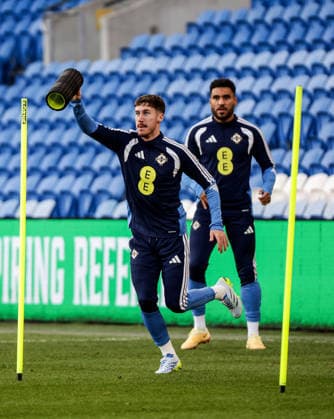 Northern Ireland Squad Training, Cardiff City Stadium, Wales 30 3 2026 Trai Hume Trai Hume 30 3 2026  Copyright: x INPHO Presseye WilliamxCherryx N Ireland Training_043