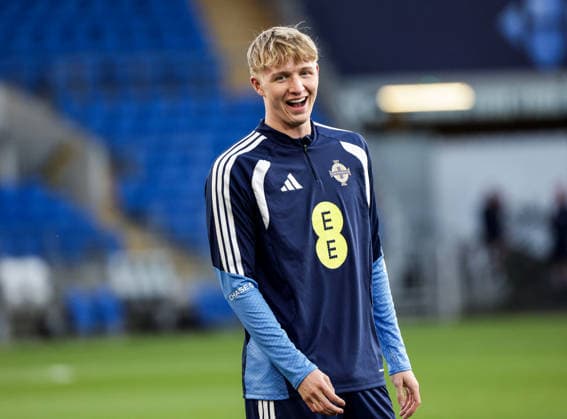 Northern Ireland Squad Training, Cardiff City Stadium, Wales 30 3 2026 Tom Atcheson Tom Atcheson 30 3 2026  Copyright: x INPHO Presseye WilliamxCherryx N Ireland Training_066