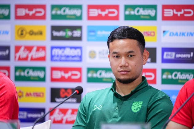 March 30, 2026, Bangkok, Thailand: Thanawat Suengchitthawon of Thailand seen during the pre-match press conference, PK, Pressekonferenz at Rajamangala Stadium. Thailand And Turkmenistan Press Conference In Bangkok, Thailand - 30 Mar 2026  - ZUMAs197 20260330_aaa_s197_280 Copyright: xAmpholxThongmueangluangx