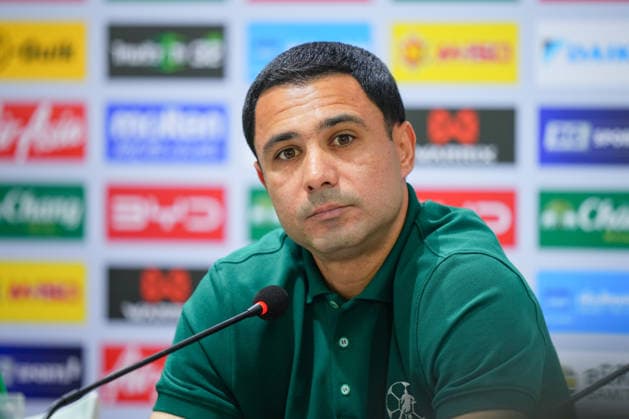 March 30, 2026, Bangkok, Thailand: Elman Tagayev of Turkmenistan seen during the pre-match press conference, PK, Pressekonferenz at Rajamangala Stadium. Thailand And Turkmenistan Press Conference In Bangkok, Thailand - 30 Mar 2026  - ZUMAs197 20260330_aaa_s197_284 Copyright: xAmpholxThongmueangluangx