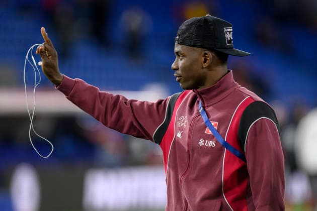 Breel Embolo, SUI, Schweiz - Deutschland, Nationalmannschaft, Fussball, 27.03.2026 *** Breel Embolo, SUI, Switzerland Germany, National team, Football, 27 03 2026 