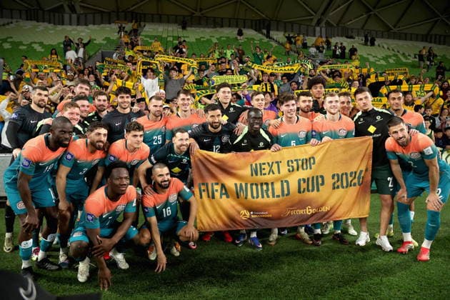 FIFA Series 2026 - Australia vs Curacao Australia players pose for fans after the FIFA Series 2026 match between the Socceroos and Curacao at AAMI Park in Melbourne, Australia, 31 March 2026. MELBOURNE VICTORIA Australia  Copyright: xROBxPREZIOSOx