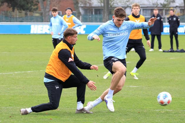 DEU, DFL, 2 FBL Hertha BSC, Training, 31 03 2026, Sportforum, Berlin, DEU, DFL, 2 FBL Hertha BSC, Training, im Bild Michael Cuisance Hertha BSC Berlin 10 DFL regulations prohibit any use of Photographs as image sequences and or quasi video nordphotoxGmbHx xEngler nph00076