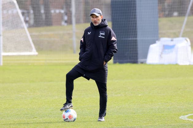 DEU, DFL, 2 FBL Hertha BSC, Training, 31 03 2026, Sportforum, Berlin, DEU, DFL, 2 FBL Hertha BSC, Training, im Bild Cheftrainer Stefan Leitl Hertha BSC Berlin DFL regulations prohibit any use of Photographs as image sequences and or quasi video nordphotoxGmbHx xEngler nph00076