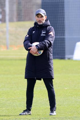DEU, DFL, 2 FBL Hertha BSC, Training, 31 03 2026, Sportforum, Berlin, DEU, DFL, 2 FBL Hertha BSC, Training, im Bild Cheftrainer Stefan Leitl Hertha BSC Berlin DFL regulations prohibit any use of Photographs as image sequences and or quasi video nordphotoxGmbHx xEngler nph00076