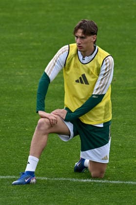 Italian player Francesco Pio Esposito during Italy training session, FIFA World Cup, WM, Weltmeisterschaft, Fussball match in Florence, Italy, March 30 2026  Copyright: xLisaxGuglielmi IPAxSportx xipa-agency.netx xx IPA_73668193 IPA_Agency_IPA73668193
