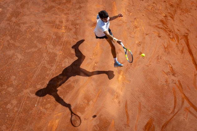 Carlos Alcaraz holds training session in Murcia Spanish tennis player Carlos Alcaraz in action during his training session held at Murcia Royal Tennis Club 1919 in Murcia, Spain on 31 March 2026. Murcia Spain  Copyright: xMARCIALxGUILLENx