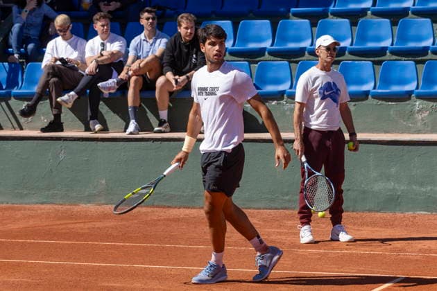 Tennis, Carlos Alcaraz training in Murcia, Spain