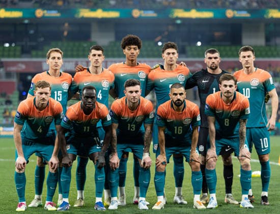March 31, 2026, Melbourne, Victoria, Australia: Team Australia popularly known as Socceroos pose for a team photo before the start of the FIFA Series 2026 - Australia v Curacao football match at AAMI Park on March 31, 2026 in Melbourne, Australia. Melbourne Australia - ZUMAb338 20260331_zsp_b338_058 Copyright: xSantanuxBanikx