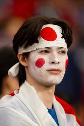 Football - International Friendly, Länderspiel, Nationalmannschaft - England v Japan LONDON, ENGLAND - Tuesday, March 31, 2026: Japanese supporters before an International Friendly match between England and Japan at Wembley Stadium. (Photo by David Rawcliffe Propaganda) LONDON Wembley Stadium GREATER LONDON ENGLAND  Copyright: xDavidxRawcliffex P2026-03-31-England_Japan
