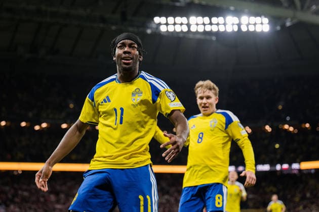 260331 Anthony Elanga of Sweden celebrates the 1-0 goal during the FIFA World Cup, WM, Weltmeisterschaft, Fussball Qualifier play-off final football match between Sweden and Poland on March 31, 2026 in Stockholm. Photo: Emma Wallskog BILDBYRAN kod EW JM0814 bbeng fotboll football soccer fotball vm-kval fifa world cup qualifier playoff play-off final sverige sweden sverige a polen poland jubel *** 260331 Anthony Elanga of Sweden celebrates the 1 0 goal during the FIFA World Cup Qualifier play off final football match between Sweden and Poland on March 31, 2026 in Stockholm Photo Emma Wallskog BILDBYRAN kod EW JM0814 bbeng fotboll football soccer fotball vm kval fifa world cup qualifier playoff play off final sverige sweden sverige a polen poland jubel  Copyright: EMMAxWALLSKOG BB260331EW051