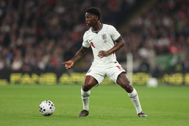 England gegen Japan 31. März 2026, London Internationales Freundschaftsspiel Fußball England gegen Japan Kobbie Mainoo von England Foto Charlotte Wilson Abseits London UK  Copyright: xCharlottexWilsonx xOffsidexOffside