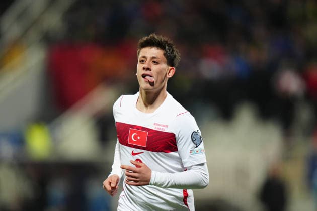 Kosovo v Turkiye - 2026 FIFA World Cup, WM, Weltmeisterschaft, Fussball European Qualifiers PRISTINA, KOSOVO - MARCH 31: Arda Guler (8) of Turkiye gestures during the 2026 FIFA World Cup Europe Qualifiers play-off final match between Kosovo and Turkiye at the Fadil Vokrri Stadium in Pristina, Kosovo, on March 31, 2026. Hakan Akgun Anadolu Pristina Kosovo. Editorial use only. Please get in touch for any other usage.  Copyright: x2026xAnadoluxHakanxAkgunx