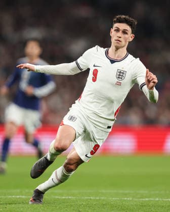England gegen Japan 31. März 2026, London Internationales Freundschaftsspiel Fußball England gegen Japan Phil Foden von England Foto Charlotte Wilson Abseits London UK  Copyright: xCharlottexWilsonx xOffsidexOffside