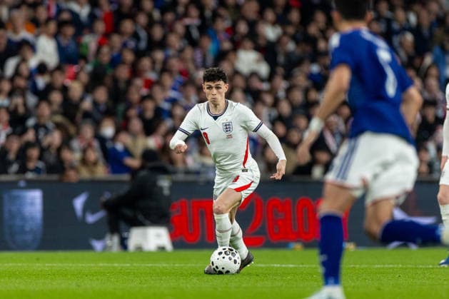 Football - International Friendly, Länderspiel, Nationalmannschaft - England v Japan LONDON, ENGLAND - Tuesday, March 31, 2026: England s Phil Foden during an International Friendly match between England and Japan at Wembley Stadium. (Photo by David Rawcliffe Propaganda) LONDON Wembley Stadium GREATER LONDON ENGLAND  Copyright: xDavidxRawcliffex P2026-03-31-England_Japan-84