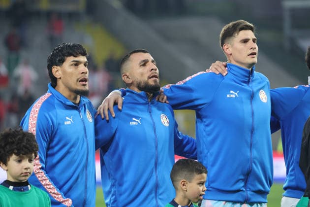FOOTBALL : Maroc vs Paraguay - amical prÃ paration - 31 03 2026 Equipe nationale du Paraguay lors du match Maroc vs Paraguay, stade Bollaert-Delelis, le 31 mars 2026 - photo Laurent Sanson PsnewZ  Copyright: xLaurentxSANSONx xPsnewZx