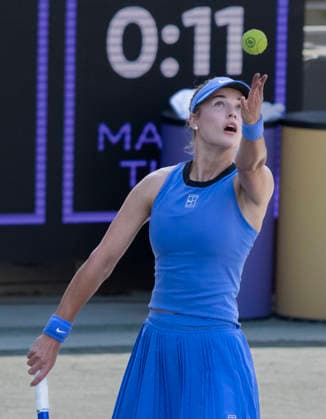 April 1, 2026: Viktoriya Tomova (BUL) loses to Anna Kalinskaya (RUS) 6-2, 6-4, at the Credit One Charleston Open being played at Credit One Staduim in Charleston, South Carolina, {USA} Ã‚ Tennisclix Charleston USA - ZUMAc04_ 20260401_zma_c04_005 Copyright: xLesliexBillmanx