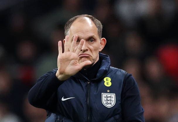 Soccer International Friendly, Länderspiel, Nationalmannschaft - England v Japan England head coach Thomas Tuchel reacts during the international friendly match between England and Japan at Wembley Stadium in London, Great Britain, 31 March 2026. London United Kingdom  Copyright: xANDYxRAINx