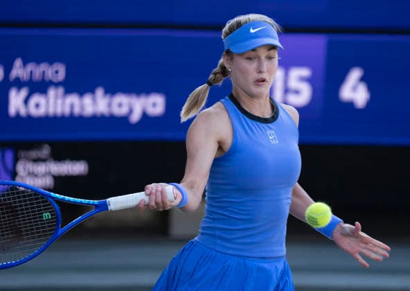 April 1, 2026: Viktoriya Tomova (BUL) loses to Anna Kalinskaya (RUS) 6-2, 6-4, at the Credit One Charleston Open being played at Credit One Staduim in Charleston, South Carolina, {USA} Ã‚ Tennisclix Charleston USA - ZUMAc04_ 20260401_zma_c04_020 Copyright: xLesliexBillmanx