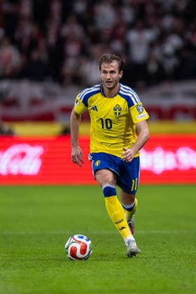260331 Benjamin Nygren of Sweden during the FIFA World Cup, WM, Weltmeisterschaft, Fussball Qualifier play-off final football match between Sweden and Poland on March 31, 2026 in Stockholm. Photo: Maxim ThorÃ BILDBYRAN kod MT JM0814 bbeng fotboll football soccer fotball vm-kval fifa world cup qualifier playoff play-off final sverige sweden sverige a polen poland *** 260331 Benjamin Nygren of Sweden during the FIFA World Cup Qualifier play off final football match between Sweden and Poland on March 31, 2026 in Stockholm Photo Maxim ThorÃ BILDBYRAN kod MT JM0814 bbeng fotboll football soccer fotball vm kval fifa world cup qualifier playoff play off final sverige sweden sverige a polen poland  Copyright: MAXIMxTHORE BB260331MT138