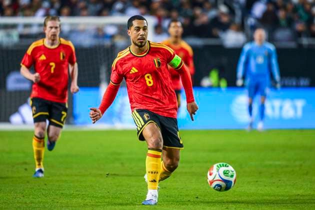 Mexico v Belgium - FIFA World Cup, WM, Weltmeisterschaft, Fussball Stage CHICAGO, UNITED STATES - MARCH 31 : Tielemans Youri midfielder of Belgium in action during the friendly game between Mexico and Belgium as part of a pre-World Cup 2026 training camp on March 31, 2026 in Chicago, United States, 31 03 2026 Chicago United States  Copyright: xVincentxKalutx