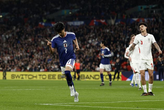 Kaoru Mitoma (JPN), March 31, 2026 - Football Soccer : International Friendly, Länderspiel, Nationalmannschaft match between England 0-1 Japan at Wembley Stadium, in London, England. Noxthirdxpartyxsales  aflo_325568467