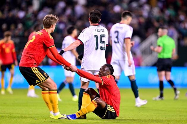 Fußball, Länderspiel, Mexiko - Belgien Belgium s Charles De Ketelaere pictured during a friendly soccer game between the Mexican national team, Nationalteam and Belgian national soccer team Red Devils in Chicago, on Wednesday 01 April 2026, in preparation for the 2026 World Cup. DIRKxWAEM  x169479033x