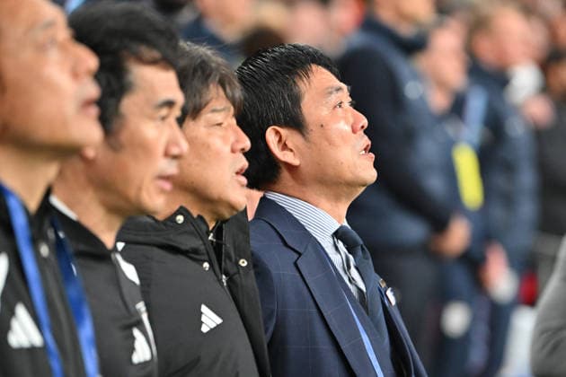 England v Japan, Friendly Japan head coach Hajime Moriyasu during the Friendly match between England and Japan at Wembley Stadium, London, UK on 31 March 2026. London Wembley Stadium Greater London UK Editorial use only , Copyright: xGrahamxHuntx PSI-23978-0287
