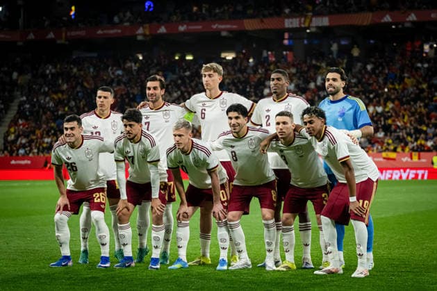 Spain Vs Egypt in Barcelona - 31 Mar 2026 Spain line up seen during a friendly match between Spain and Egypt at RCDE Stadium. Final Score: Spain 0 - 0 Egypt Barcelona Spain Copyright: xFelipexMondinox xSOPAxImagesx SP0777-0876_