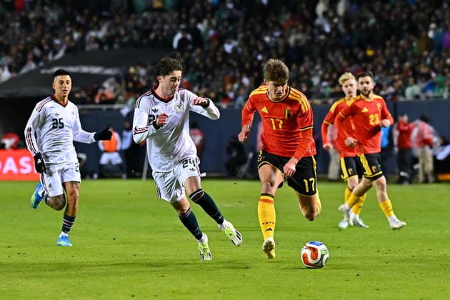 Football, International match, Mexico - Belgium