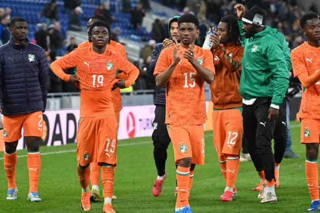 Ivory Coast play against Scotland in an International Friendly, Länderspiel, Nationalmannschaft at Hill Dickinson Stadium in Liverpool ahead of the 2026 World Cup Featuring: Christ Inao Oulai, Amad Diallo Where: Liverpool, United Kingdom When: 31 Mar 2026 Credit: Graham Finney Cover Images EDITORIAL USE ONLY. NOT FOR USE BY NEWSPAPERS BASED IN THE UK. Copyright: xx coverimg55593428