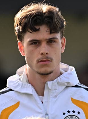 31.03.2026, xjhx, Fussball U19 EM Qualifikation, Österreich U19 - Deutschland U19 v.l. Luca Erlein (Deutschland U19) Portrait Dreieich *** 31 03 2026, xjhx, Football U19 European Championship Qualification, Austria U19 Germany U19 v l Luca Erlein Germany U19 Portrait Dreieich