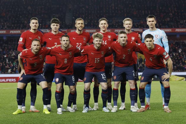 Czech team pose prior to the final match of the World Cup qualification play-off Czechia against Denmark, in Prague, Czech Republic, on March 31, 2026. (CTKxPhoto PavelxLebeda) CTKPhotoF202604010001901  CTKPhotoF202604010001901
