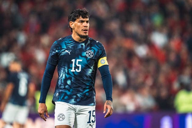 FOOTBALL - FRIENDLY GAME - MOROCCO v PARAGUAY Gustavo Gomez of Paraguay during the Friendly football match between Morocco and Paraguay on 31 March 2026 at Stade Bollaert-Delelis in Lens, France Lens France
