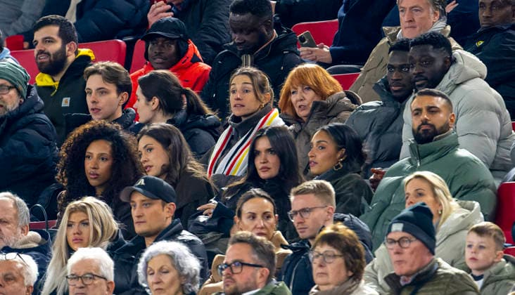30.03.2026, Fussball Freundschafts-Länderspiele 2.Spieltag, Deutschland - Ghana, in der MHP-Arena Stuttgart (Deutschland). oben: Lena, Frau von Trainer Julian Nagelsmann (Deutschland), neben Burgi Nagelsmann, der Mutter von Trainer Julian Nagelsmann (Deutschland), mitte: Luisa Tah, Frau von Jonathan Tah (Deutschland), *** 30 03 2026, Football friendly international 2 match day, Germany Ghana, at MHP Arena Stuttgart Germany top Lena, wife of coach Julian Nagelsmann Germany , next to Burgi Nagelsmann, mother of coach Julian Nagelsmann Germany , middle Luisa Tah, wife of Jonathan Tah Germany ,