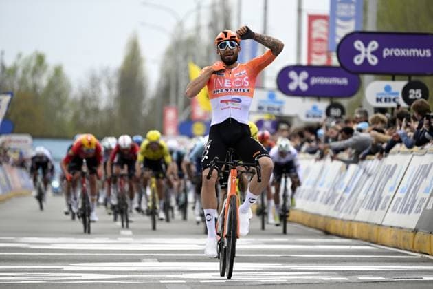 Cycling, Dwars Door Vlaanderen, winner Filippo Ganna