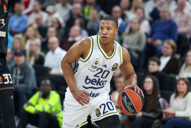Devon Hall Fenerbahce Beko Istanbul, 20 , GER, FC Bayern Basketball vs Fenerbahce Beko Istanbul, Basketball, Euroleague, 35 Matchday, Season 2025 2026, 01 04 2026, GER, FC Bayern Basketball vs Fenerbahce Beko Istanbul, Basketball, Euroleague, 35 Matchday, Season 2025 2026, 01 04 2026 Munich Copyright: xEibner-Pressefoto JennixMaulx EP_JML