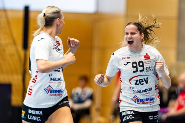 01 04 2026, GER, Handball, Women, Season 2025 2026, Alsco 1 Bl, 20 Matchday, Thueringer HC BSV Sachsen Zwickau Rome Steverink BSV Sachsen Zwickau 99947 Bad Langensalza Salza Halle Sporthalle Mehrz Thüringen Germany