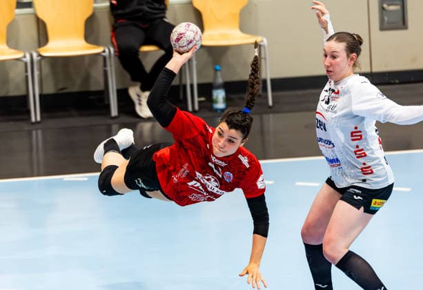 01 04 2026, GER, Handball, Women, Season 2025 2026, Alsco 1 Bl, 20 Matchday, Thueringer HC BSV Sachsen Zwickau Giulia Guarieiro Thueringer HC,13 99947 Bad Langensalza Salza Halle Sporthalle Mehrz Thüringen Germany