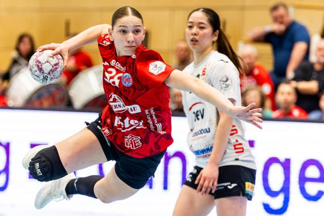 01 04 2026, GER, Handball, Women, Season 2025 2026, Alsco 1 Bl, 20 Matchday, Thueringer HC BSV Sachsen Zwickau Dilayla Alarslan Thueringer HC,38 99947 Bad Langensalza Salza Halle Sporthalle Mehrz Thüringen Germany