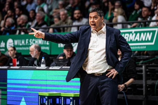 Sasa Filipovski Head Coach Fitness First Wuerzburg Baskets on the sideline, Vet Concept Gladiators Trier vs Fitness First Wuerzburg Baskets, Basketball, easyCredit BBL, Matchday 27, Season 2025 2026, 01 04 2026 Vet Concept Gladiators Trier vs Fitness First Wuerzburg Baskets, Basketball, easyCredit BBL, Matchday 27, Season 2025 2026, 01 04 2026 Copyright: xEibner-Pressefoto AlexanderxNeisx EP_ANS