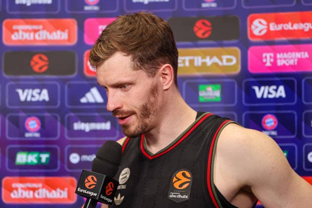Andreas Obst FC Bayern Basketball, 13 at the post-match interview, GER, FC Bayern Basketball vs Fenerbahce Beko Istanbul, Basketball, Euroleague, 35 Matchday, Season 2025 2026, 01 04 2026, GER, FC Bayern Basketball vs Fenerbahce Beko Istanbul, Basketball, Euroleague, 35 Matchday, Season 2025 2026, 01 04 2026 Muenchen Copyright: xEibner-Pressefoto JennixMaulx EP_JML