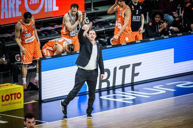 Neu Ulm, Germany, 01 04 26 Head Coach Ty Harrelson ratiopharm ulm gestures, gestures during the Basketball Bundesliga match between ratiopharm ulm vs Syntainics MBC at ratiopharm Arena on April 01 2026 in Neu Ulm, Germany Photo by Harry Langer DeFodi Images ratiopharm Arena, Germany, 01 04 26 Head Coach Ty Harrelson ratiopharm ulm gestures during the Basketball Bundesliga match between ratiopharm ulm vs Syntainics MBC at Neu Ulm on April 1, 2026 in ratiopharm Arena, Germany Photo by Harry Langer DeFodi Images Photo by Harry Langer DeFodi Images